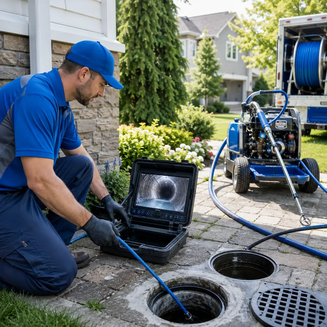 Outdoor drain cleaning professionals serving New Russia, NY